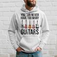 Never Too Many Guitars Guitar Kapuzenpullover Geschenke für Ihn