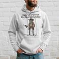 Hold On Partner I'm Overstimulated Cowboy Frogintage Gray Kapuzenpullover Geschenke für Ihn