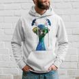 Pfau Motiv Blauer Pfau Pfauen Peacock Rad Pfauenrad Pfau Kapuzenpullover Geschenke für Ihn