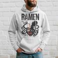 Ramen Anime Manga Kawaii Otaku Fashion Backprint Streetwear Gray Kapuzenpullover Geschenke für Ihn