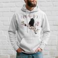 Sakura Chat Noir Fleurs Fleurs De Cerisier Phases Lunaires Sweat à capuche Cadeaux pour lui