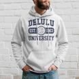 University Delulu Kapuzenpullover Geschenke für Ihn