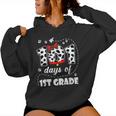 101 Days 1St Grade Dog 100 Days School 100Th Day Students Women Hoodie