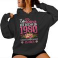45 Años Regalo De Cumpleaños Hecha En 1980 45 Años Sudadera con capucha para mujer