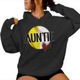 Baseball Softball Auntie Proud Softball Baseball Aunt Women Hoodie