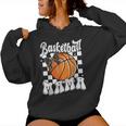 Basketball Mama Coquette Bow Game Day Sports Lover Mom Women Hoodie