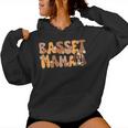 Basset Hound Groovy World's Best Basset Mama Kapuzenpullover für Damen