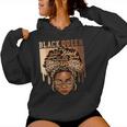 Black Queen Magic Black History Month Afro Hair Melanin Girl Women Hoodie