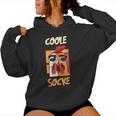 Cool Chicken Hen Cockerel Cool Sock Motif Chicken S Kapuzenpullover für Damen