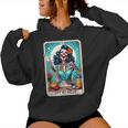 Cool Mama Club Tarot Card Skeleton Halloween Women Hoodie