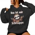 Das Ist Mir Schnuppe Sloth Motif With Sloth Kapuzenpullover für Damen