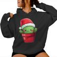 Feliz Navidad Árbol De Cactus Kawaii Amante De Cactus Divertido Navidad Sudadera con capucha para mujer