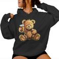 Beer Teddy Bear Costume Kapuzenpullover für Damen