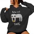 Bitcoin Krypto Sloth Hodl Kapuzenpullover für Damen