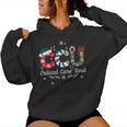 Ccu Nurse Christmas Critical Care Unit Xmas Girl Nurse Women Hoodie