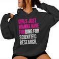 Girls Just Wanna Have Funding For Scientific Research Kapuzenpullover für Damen