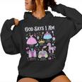 God Says I Am Princess Christian Cute Bible Readers Girl Women Hoodie
