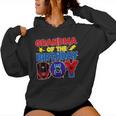 Grandma Of The Birthday Boy Matching Spider Family Birthday Women Hoodie