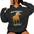 Haflinger Horse Mein Therapeut Feats Hay Kapuzenpullover für Damen