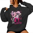 Howdy Cowboy Hat Pink Boots Disco Ball 21St Birthday Women Hoodie