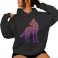 Howling Wolf Children's Wolf Silhouette Women's Wolves Girls Kapuzenpullover für Damen