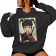 Japanese Gothic Kawaii Anime Samurai Cat Mom Woman Girls Women Hoodie