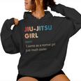 Jiu-Jitsu Girl Definition Jiu-Jitsu Regalo Para Niñas Sudadera con capucha para mujer