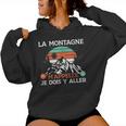 La Montagne M'apelle Randonneur Humour Rando Cadeau Montagne Sweat à capuche femme