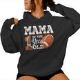Mama Of The 1 Year Old Football 1St Year Down Birthday Party Women Hoodie