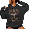 Mom Of The Wild One Cowboy Western Rodeo Party Matching Women Hoodie