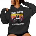 Pew Pew Madafakas Women'sintage Rabbit Crazy Rabbit Kapuzenpullover für Damen