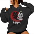 Quelle Ce N'était Pas Moi Bad Cat Chats Mignons Sweat à capuche femme