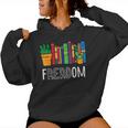 Reading Freadom Freedom Book Lover Bookworm Men Women Kids Women's Hoodie