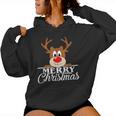 Reindeer Cute Christmas Jumper Cute Women's Kapuzenpullover für Damen