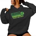 Respect Your Mother Awesome Earth Day Globe Graphic Women Hoodie Respect Your Mother Awesome Earth Day Globe Graphic Women Hoodie