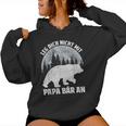 Retro Father Baby Son Daughter Bear Dad Father's Day Father Kapuzenpullover für Damen