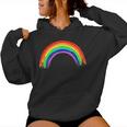 Simple Retro Rainbow Beautiful Colours Kapuzenpullover für Damen