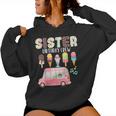 Sister Birthday Crew Ice Cream Truck Bday Ice Cream Party Sudadera con capucha para mujer