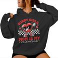Sorry Girls Mom Is My Valentine Boys Valentines Day Heart Women Hoodie