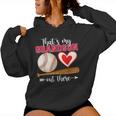 That's My Grandson Out There Baseball Mother's Day Grandma Women Hoodie That's My Grandson Out There Baseball Mother's Day Grandma Women Hoodie
