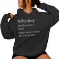 Vintage Whiskey Drinkers Definition Of Whisky Sudadera con capucha para mujer