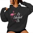 Women's Champagne Wine Girlstrip Running Girls Flamingo Es Escaliert Eh S Kapuzenpullover für Damen