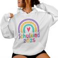 Children's School Child 2025 Girls' Rainbow School 2025 Girls' Kapuzenpullover für Damen