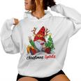 Christmas Spirits Gnome With Wine Family Christmas Women Women's Hoodie