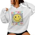 Groovy 100Th Day Of School Vibes Cute 100 Days Of School Women Hoodie