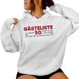 Guest List 50Th Guest List Guest Book 50Th Birthday Woman Man Kapuzenpullover für Damen