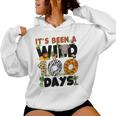 Its Been A Wild 100 Day Of School Animal Boys Girls Students Women Hoodie