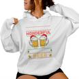 It's The Most Wonderful Time For A Beer Christmas Sweater Kapuzenpullover für Damen