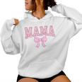 Mama Coquette Bow Retro Pink Aesthetic Mother's Day Mom Life Women Hoodie