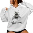 Women's Bee Happy Women's Bee Statement With Print Beekeeper Kapuzenpullover für Damen